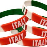 Braccialetto in silicone con bandiera italiana by masitalia