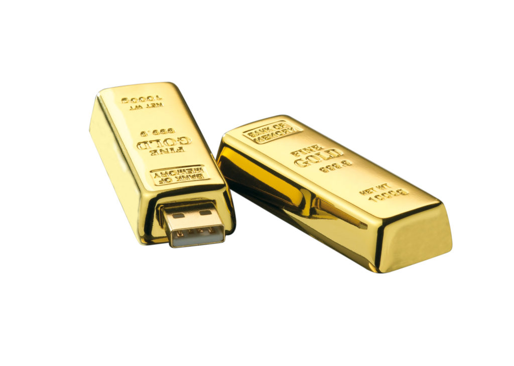 gold chiavetta usb